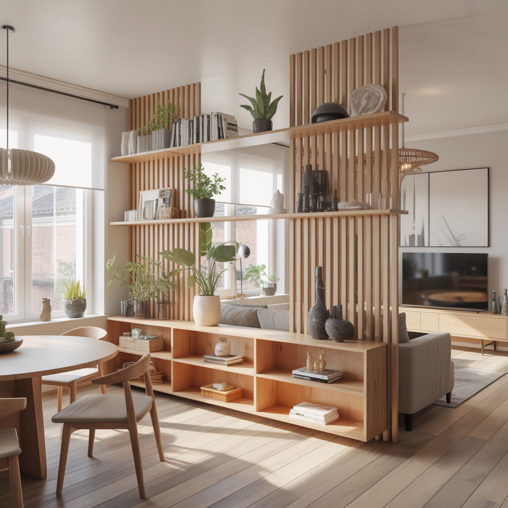 1.Bygg en vagg som inte bara delar utan ocksa dekorerar ditt hem