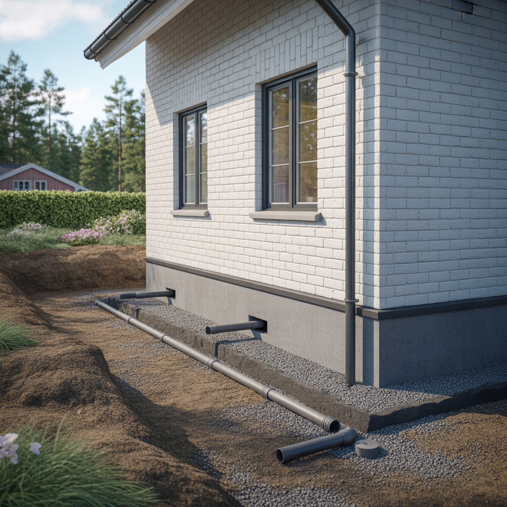 3.Allt du behover veta om dranering av husgrunden