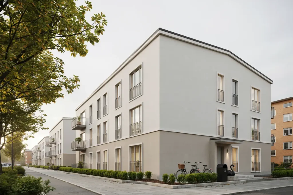 till ggsisolering av flerbostadshusens ytterv ggar i tuve s ve