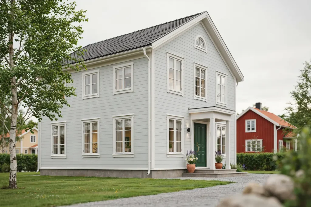 fasadrenovering och m lning av villa i b rby s ve